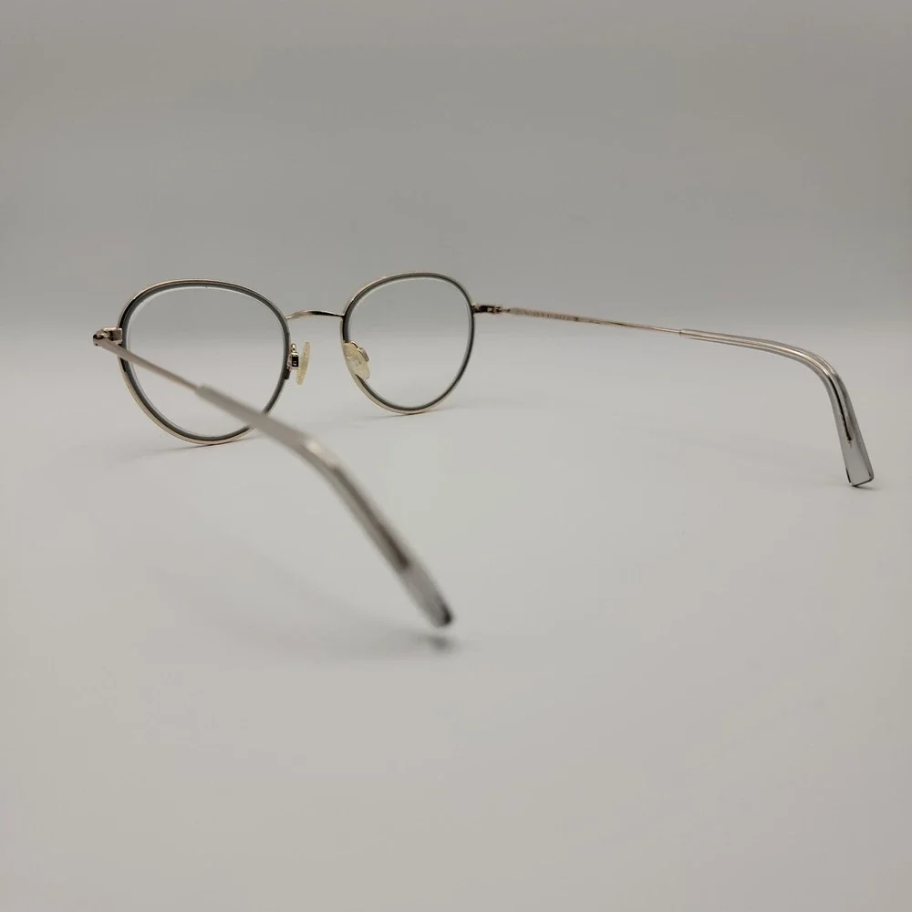 Warby Parker Walsh 5000 Eyeglasses Frames Only 49-20-145 Polished Gold Round